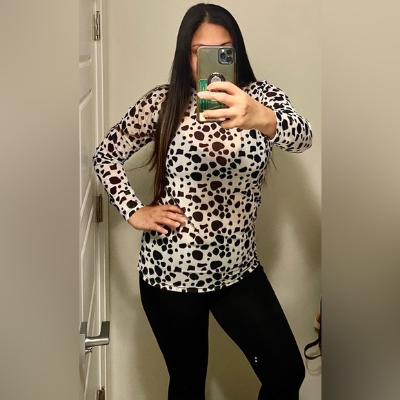 LEOPARD PRINT MESH TOP By Nasty Girl Size 10 US - Picture 2 of 8